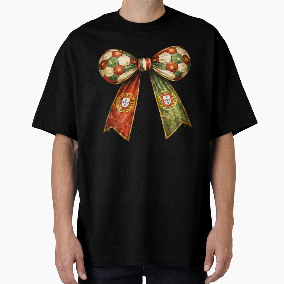 Patriotic Soccer Ball Portugal T-Shirt - Fun Novelty Design for Adults - T-Shirt, Sweatshirt, Hoodie