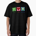 Peace Love Mini Golf T-Shirt - Aesthetic Graphic for Adults - T-Shirt, Sweatshirt, Hoodie