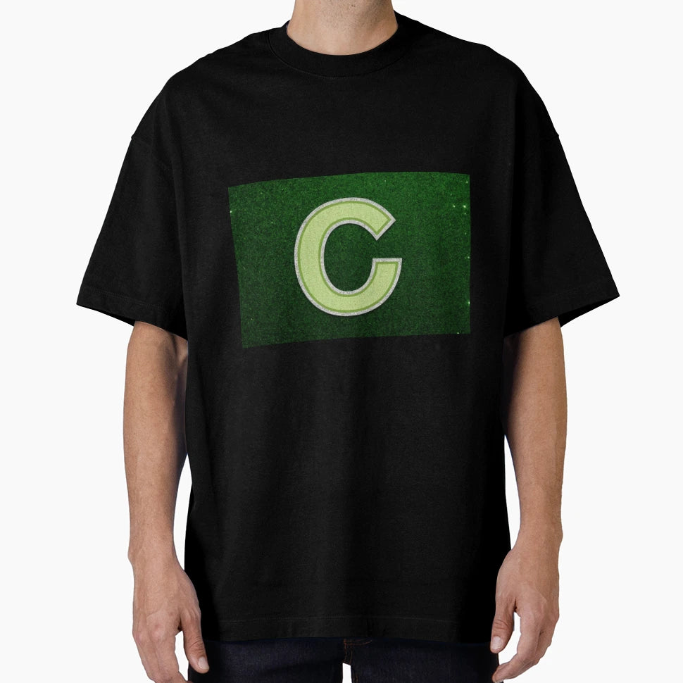 Light Green Letter C Patch Scl Hoodie - Minimalist Print Unisex - T-Shirt, Sweatshirt, Hoodie