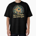 Just Footballer Who Loves God Soccer Ball T-Shirt - Trendy Graphic Unisex - T-Shirt, Sweatshirt, Hoodie