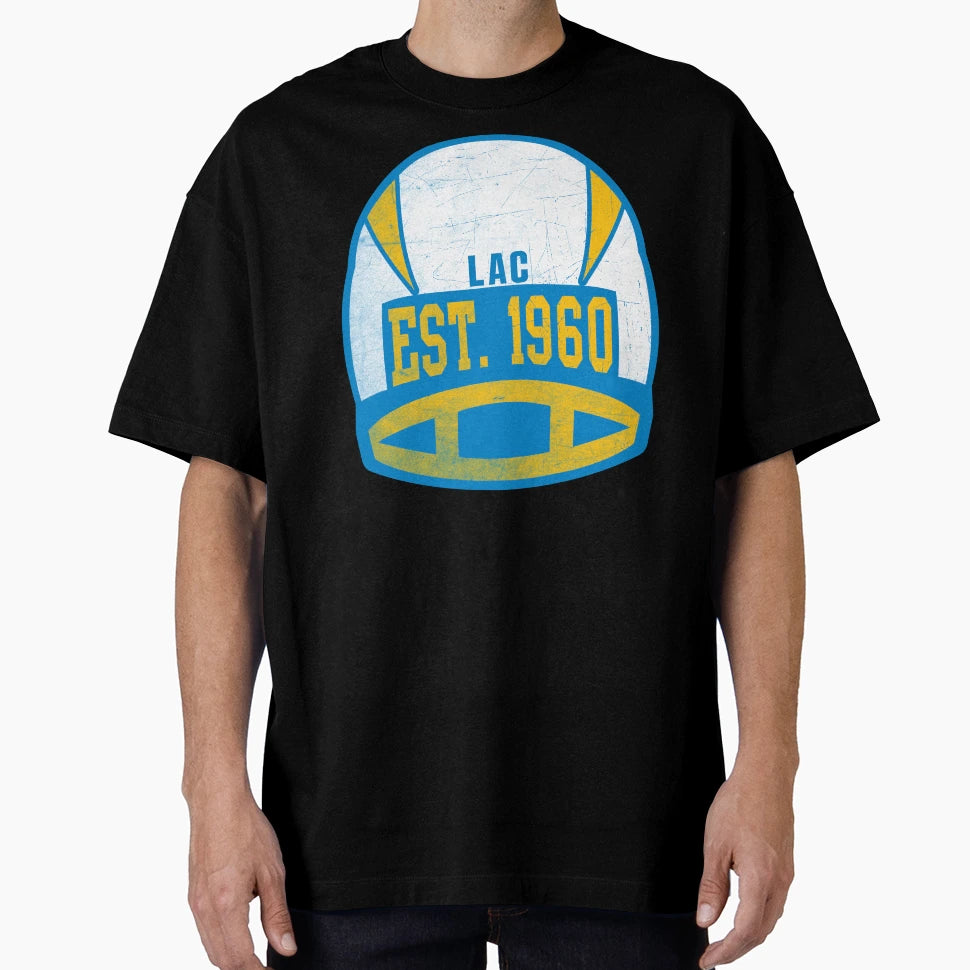 Los Angeles Throwback Football Helmet T-Shirt - Aesthetic Graphic Men Women - T-Shirt, Sweatshirt, Hoodie