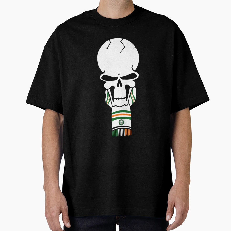 Green Brigade Skull Ireland Flag T-Shirt - Streetwear Style Unisex - T-Shirt, Sweatshirt, Hoodie