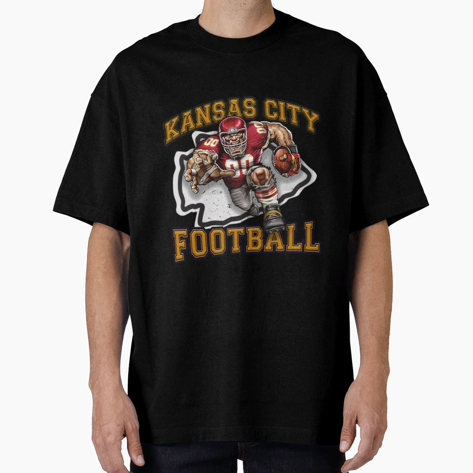 Kansas City Football T-Shirt - Unique Graphic Men Women - T-Shirt, Sweatshirt, Hoodie