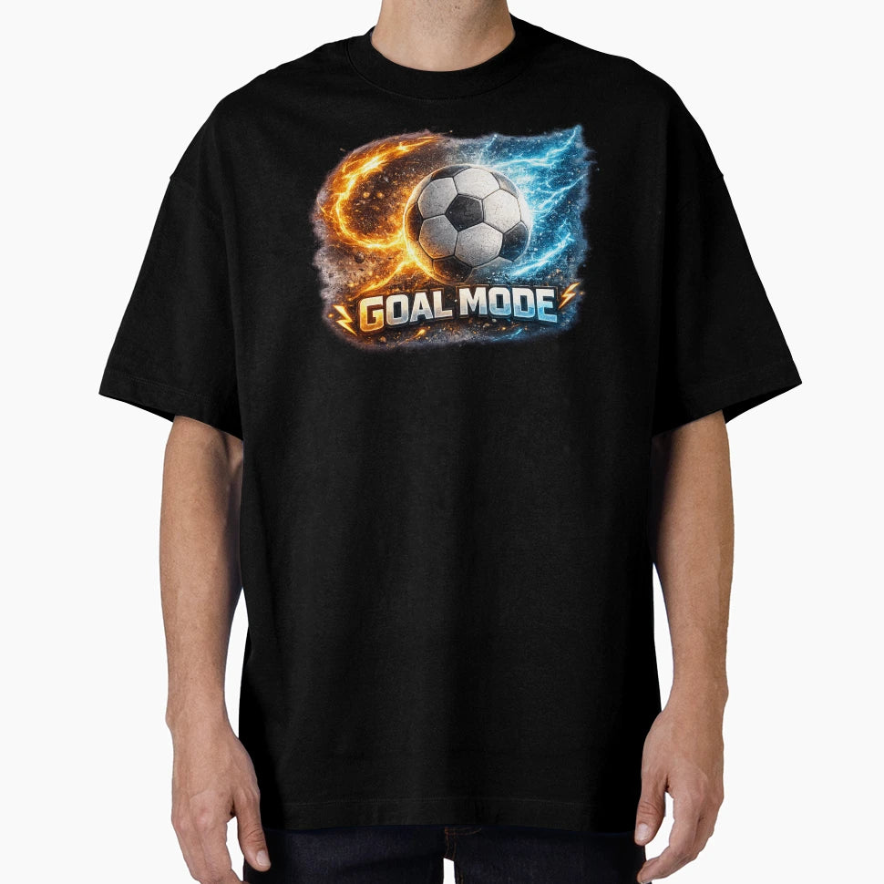 Goal Mode Soccer T-Shirt - Trendy Graphic Men Women - T-Shirt, Sweatshirt, Hoodie