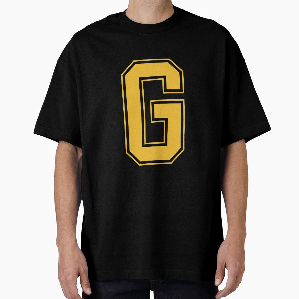 Monogram Red Yellow College House T-Shirt - Minimalist Print for Adults - T-Shirt, Sweatshirt, Hoodie