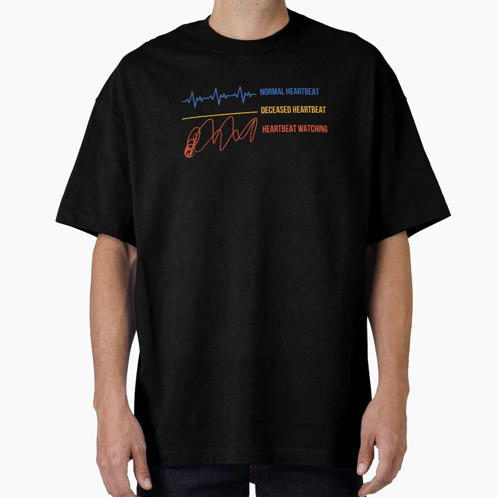 Normal Heartbeat Deceased Heartbeat T-Shirt - Custom Art Print for Adults - T-Shirt, Sweatshirt, Hoodie