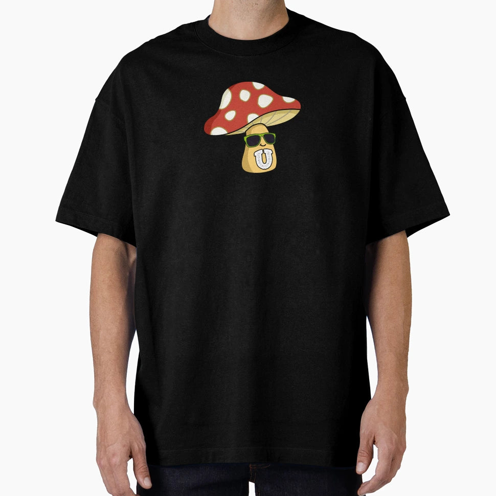 Alphabet Letter U Fungi Mushroom T-Shirt - Custom Art Print Men Women - T-Shirt, Sweatshirt, Hoodie