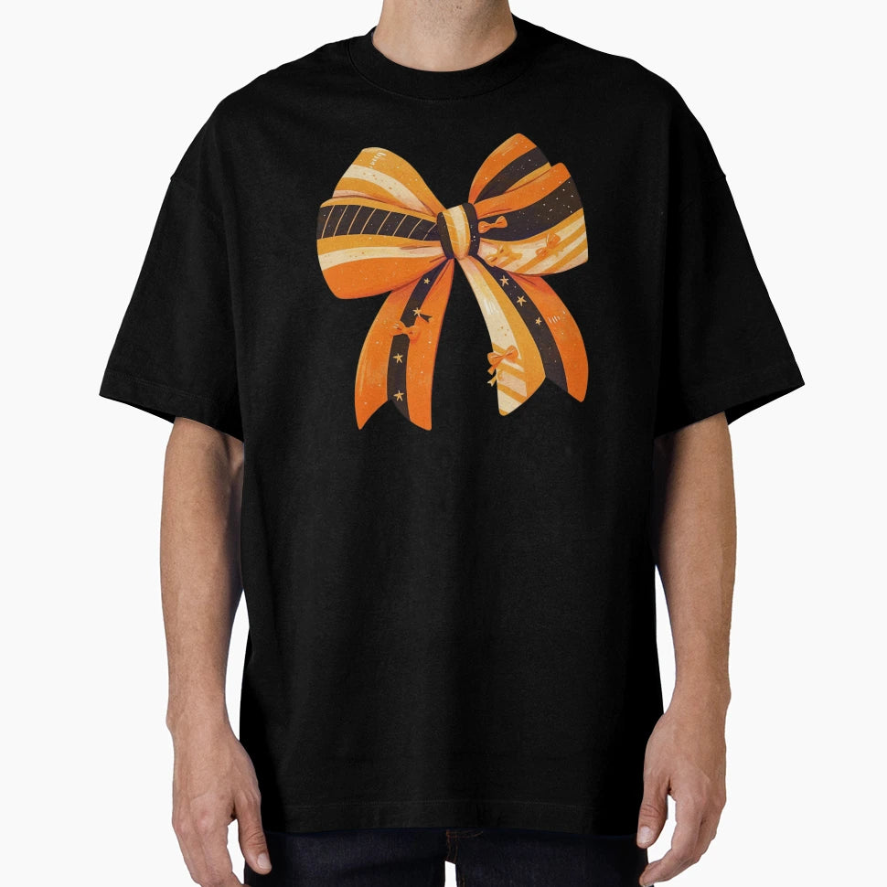 Halloween Bow T-Shirt - Graphic Print for Adults - T-Shirt, Sweatshirt, Hoodie