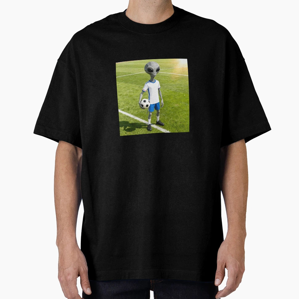 Alien Football T-Shirt - Unique Graphic Unisex - T-Shirt, Sweatshirt, Hoodie