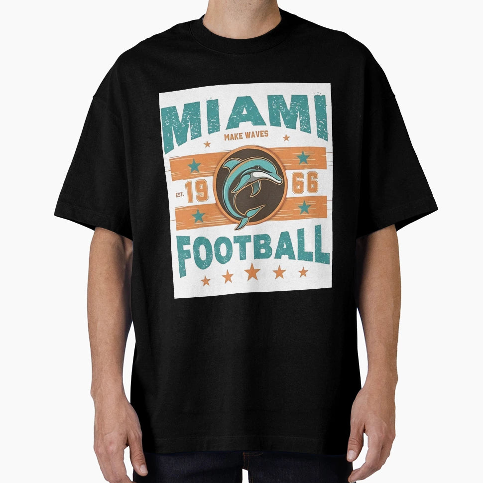 Miami Dolphins T-Shirt - Custom Art Print for Adults - T-Shirt, Sweatshirt, Hoodie