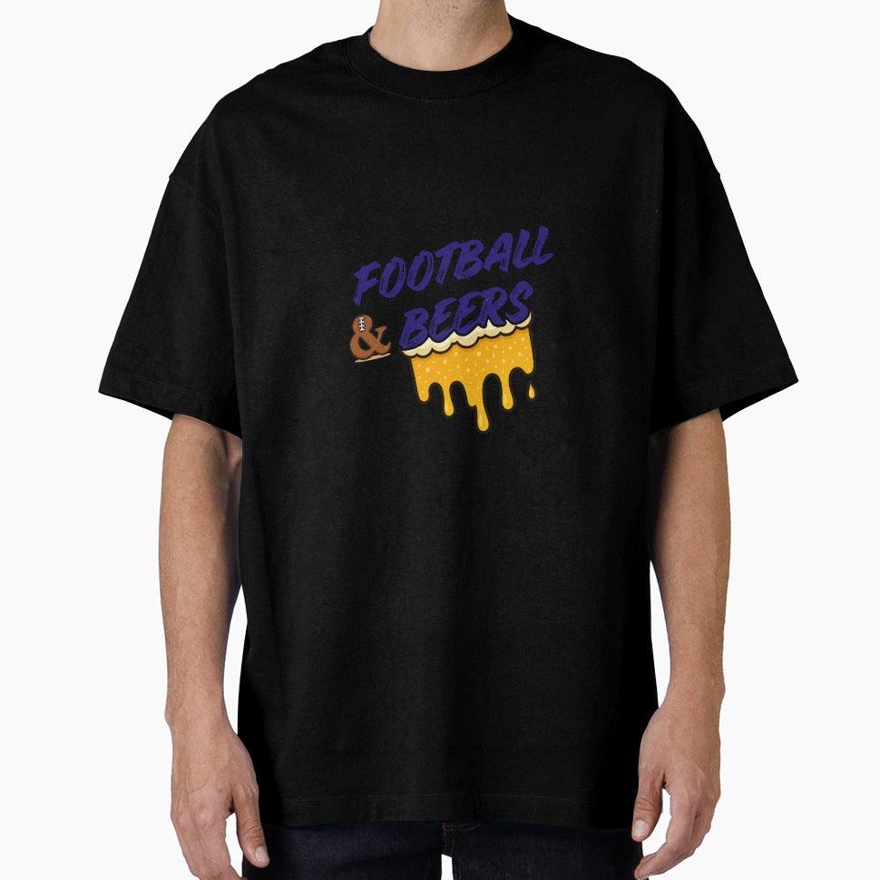 Baltimore Ravens Sunday Football Beers T-Shirt - Aesthetic Graphic Unisex - T-Shirt, Sweatshirt, Hoodie