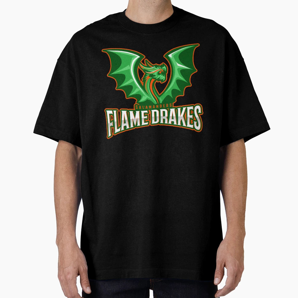 Salamanders Flame Drakes T-Shirt - Minimalist Print Men Women - T-Shirt, Sweatshirt, Hoodie
