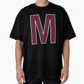 Letter M Bold Collegiate Font Varsity T-Shirt - Minimalist Print Men Women - T-Shirt, Sweatshirt, Hoodie