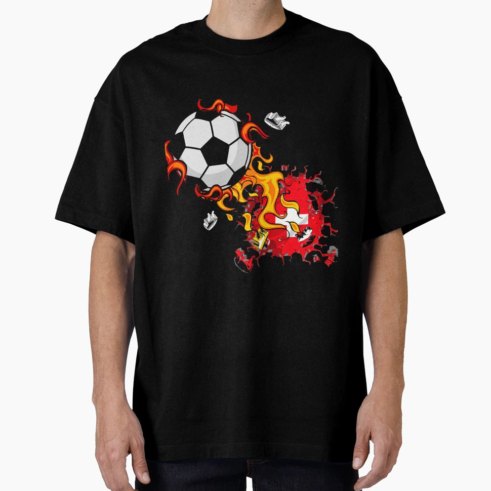 Switzerland Football Soccer Switzerland T-Shirt - Aesthetic Graphic Unisex - T-Shirt, Sweatshirt, Hoodie