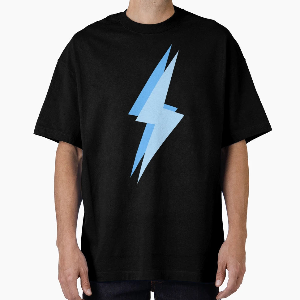 Blue Lighning Bolt Preppy T-Shirt - Streetwear Style for Adults - T-Shirt, Sweatshirt, Hoodie