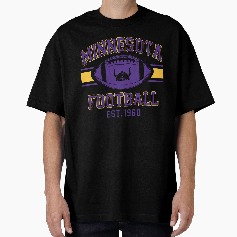 Minnesota Football Est 1960 T-Shirt - Streetwear Style Men Women - T-Shirt, Sweatshirt, Hoodie