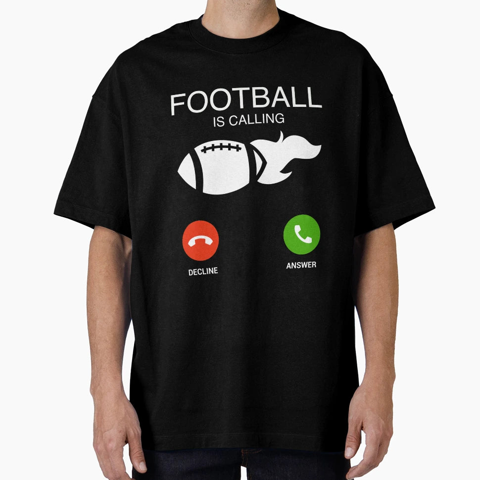 Football Is Calling Funny Footballer T-Shirt - Custom Art Print Men Women - T-Shirt, Sweatshirt, Hoodie