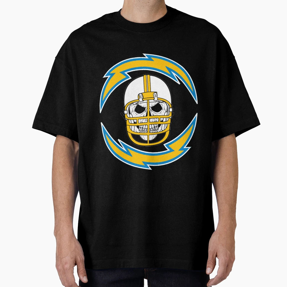 Chargers Skull T-Shirt - Custom Art Print Unisex - T-Shirt, Sweatshirt, Hoodie