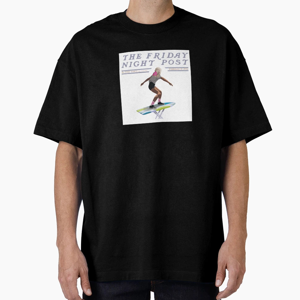 Friday Night Post Surfer T-Shirt - Custom Art Print Men Women - T-Shirt, Sweatshirt, Hoodie