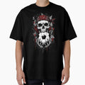 Edgy Grunge Soccer Skull Bandana T-Shirt - Casual Everyday Wear Unisex - T-Shirt, Sweatshirt, Hoodie