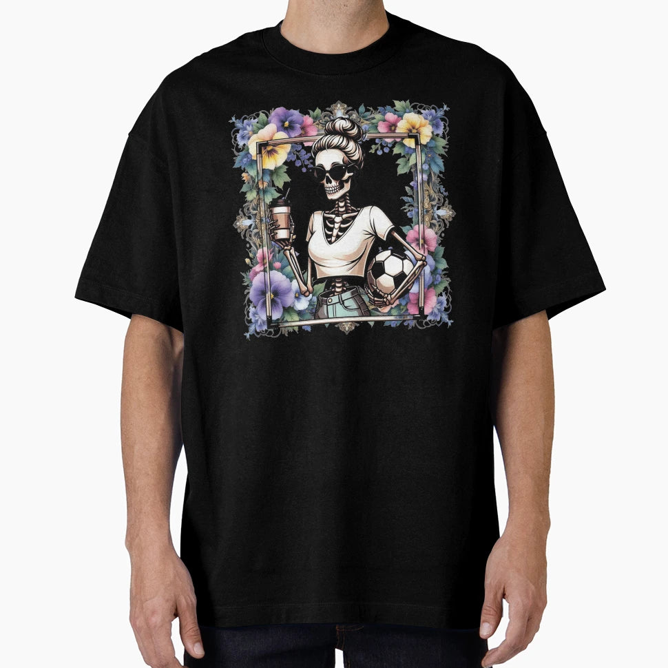 Female Skeleton Ball Among Flowers T-Shirt - Graphic Print Men Women - T-Shirt, Sweatshirt, Hoodie