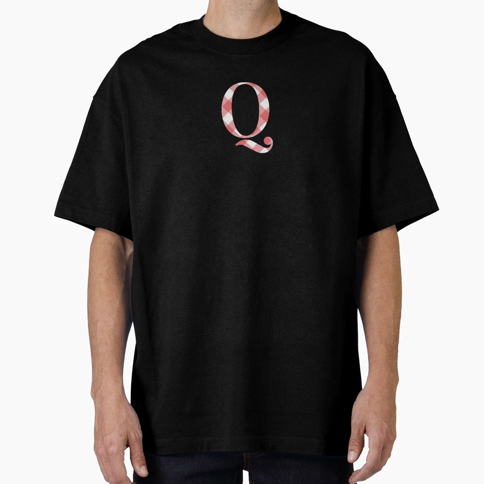 Gingham Q T-Shirt - Novelty Apparel Men Women - T-Shirt, Sweatshirt, Hoodie