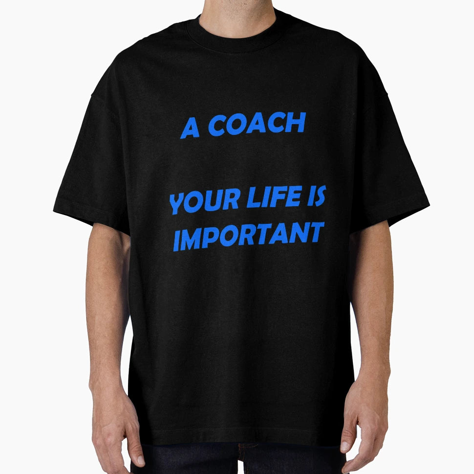 I Became Coach Because Your Life Is T-Shirt - Minimalist Print for Adults - T-Shirt, Sweatshirt, Hoodie
