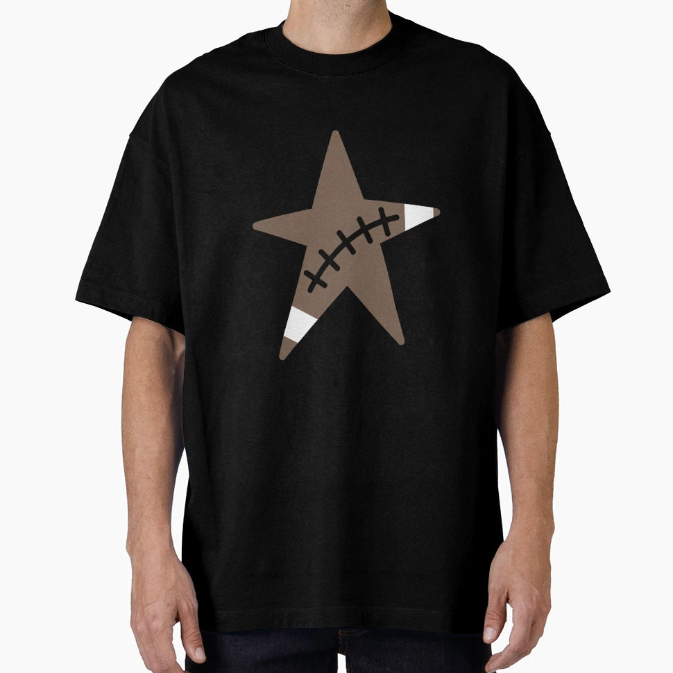 Star Shaped American Football T-Shirt - Minimalist Print Unisex - T-Shirt, Sweatshirt, Hoodie