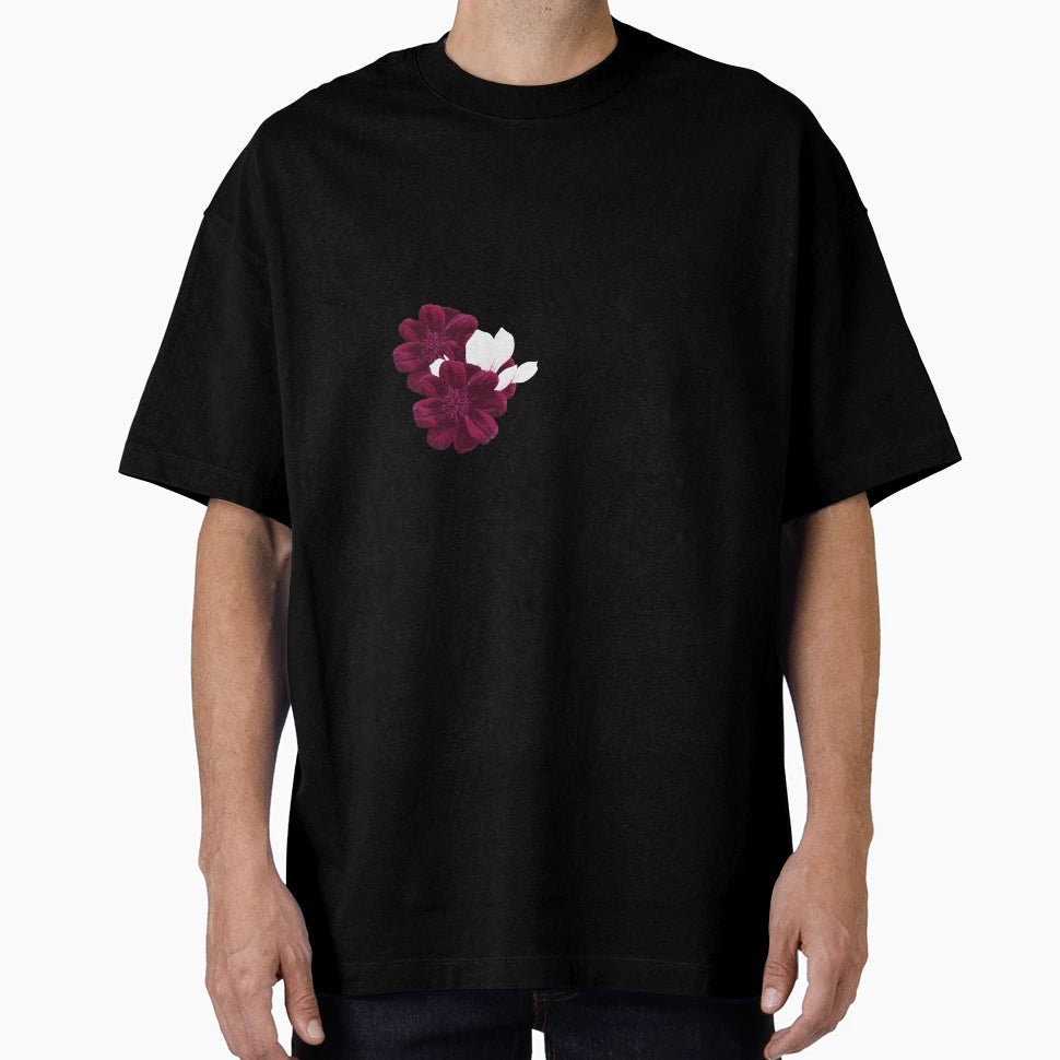 Letter G Floral Red T-Shirt - Fun Novelty Design Unisex - T-Shirt, Sweatshirt, Hoodie