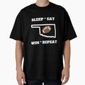 Sleep Eat Win Repeat Oklahoma T-Shirt - Aesthetic Graphic Men Women - T-Shirt, Sweatshirt, Hoodie