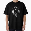 Pizza Peace Soccer White T-Shirt - Graphic Print Men Women - T-Shirt, Sweatshirt, Hoodie