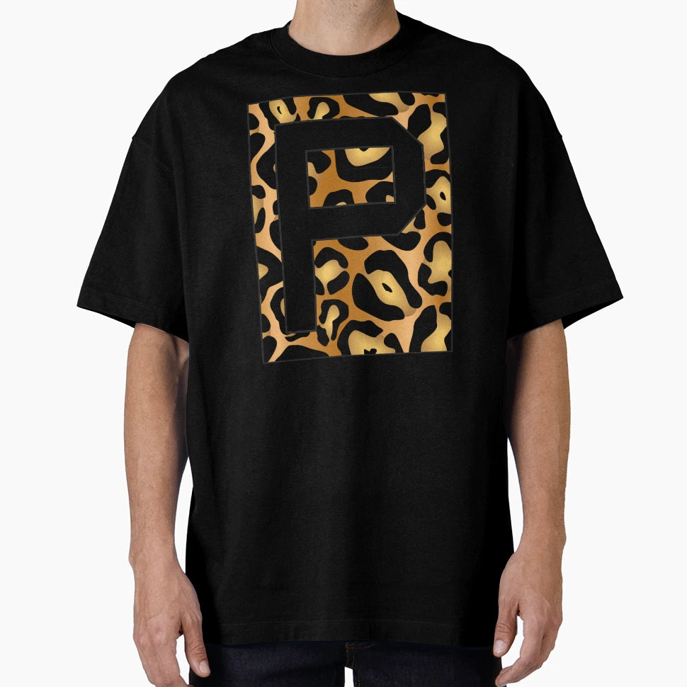 Letter P Jaguar Stencil Font T-Shirt - Unique Graphic for Adults - T-Shirt, Sweatshirt, Hoodie