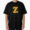 Fire Letter Z Typography Flaming T-Shirt - Minimalist Print for Adults - T-Shirt, Sweatshirt, Hoodie