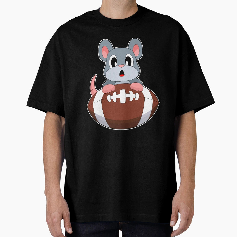 Mouse American Football T-Shirt - Novelty Apparel Unisex - T-Shirt, Sweatshirt, Hoodie