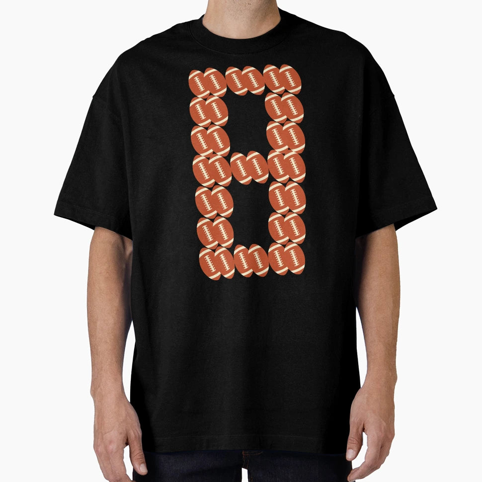 Player Number 8 Eight American Football T-Shirt - Trendy Graphic Men Women - T-Shirt, Sweatshirt, Hoodie