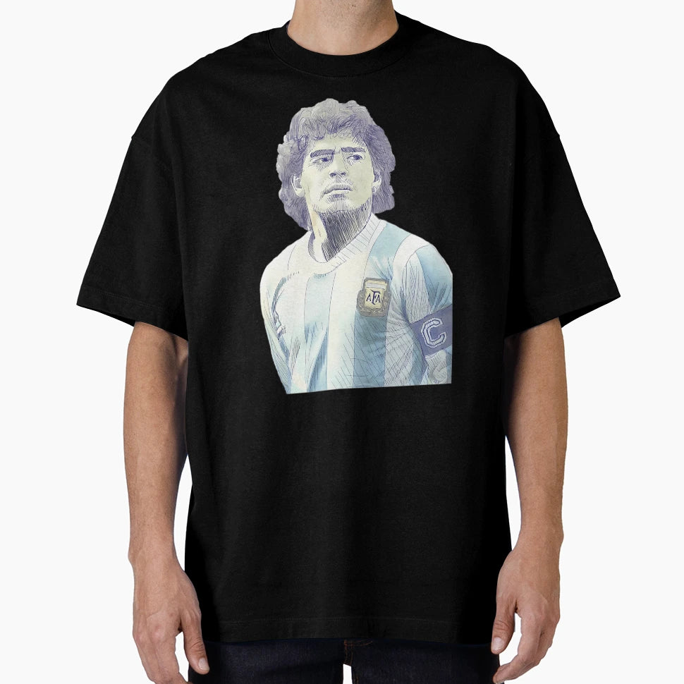 Diego Maradona Argentina Football T-Shirt - Unique Graphic for Adults - T-Shirt, Sweatshirt, Hoodie