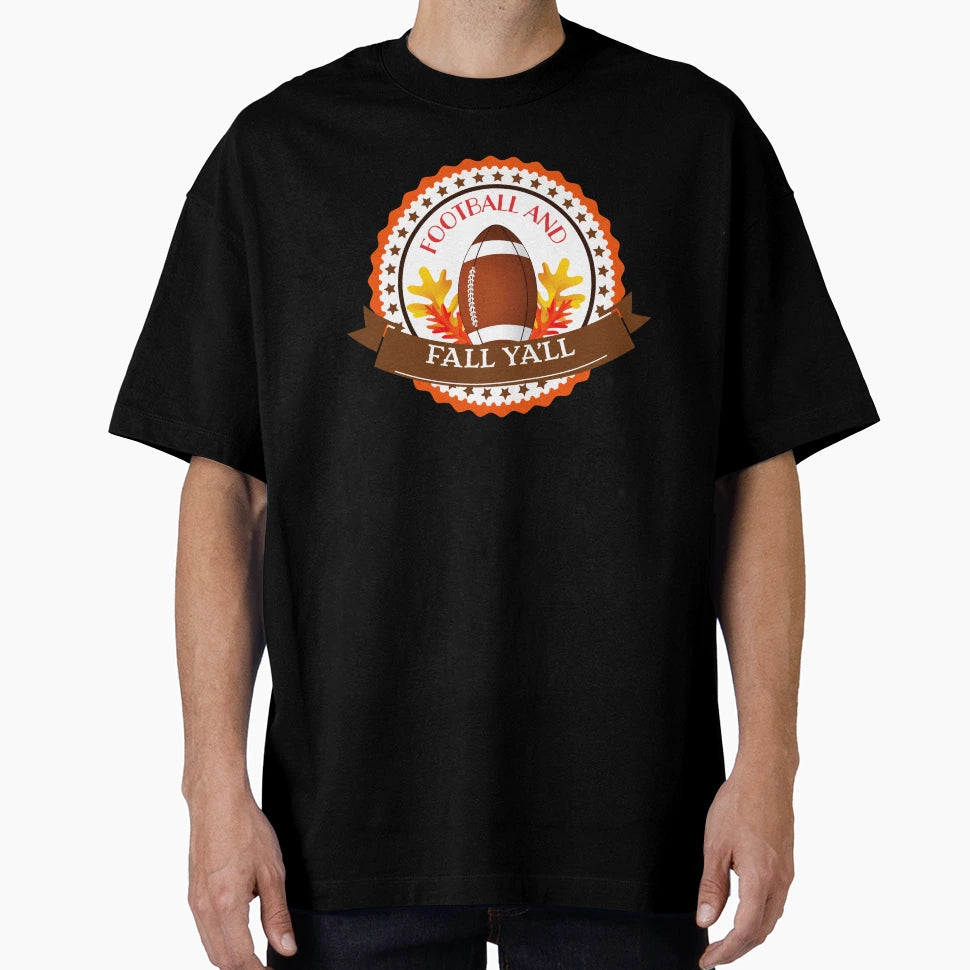 Football And Fall T-Shirt - Custom Art Print Unisex - T-Shirt, Sweatshirt, Hoodie