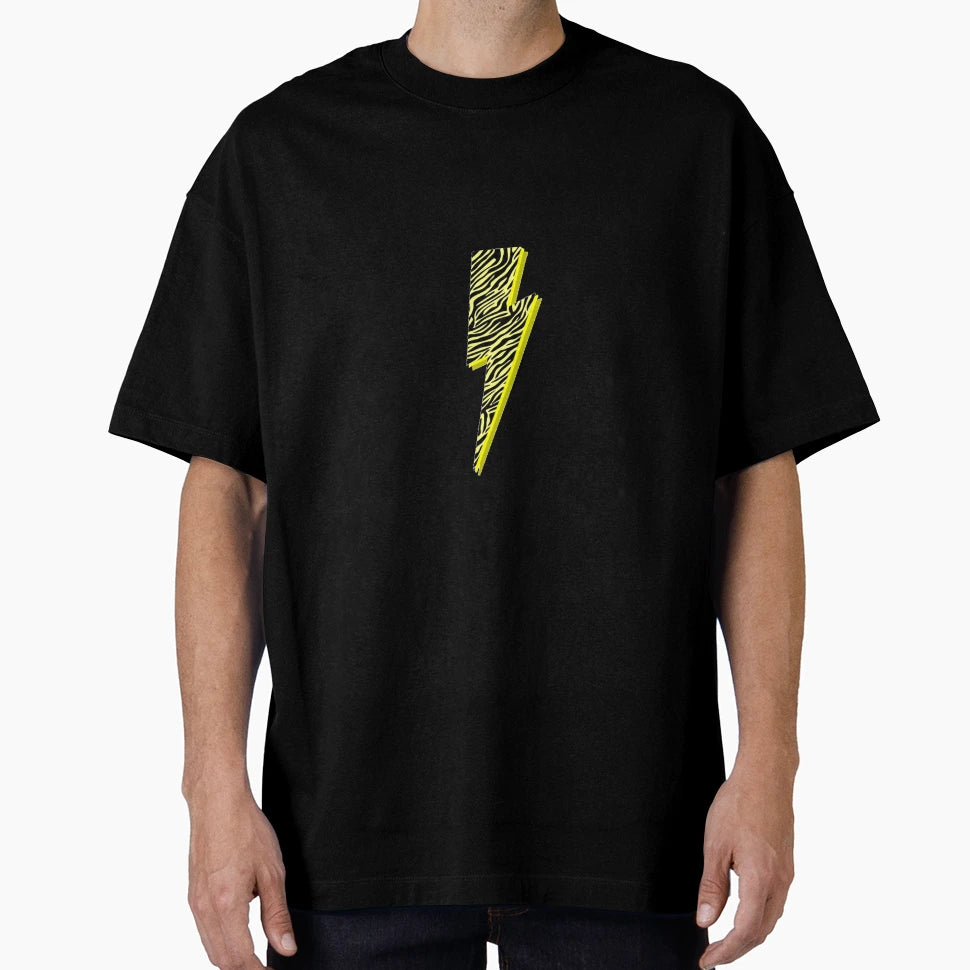 Yellow Zebra Lightning Bolt T-Shirt - Graphic Print for Adults - T-Shirt, Sweatshirt, Hoodie