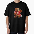 Touchdown Teddy 3D American Football T-Shirt - Novelty Apparel for Adults - T-Shirt, Sweatshirt, Hoodie