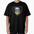 Colorful Splash Baseball Drip Skull T-Shirt - Minimalist Print Men Women - T-Shirt, Sweatshirt, Hoodie
