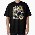 Coquette Bow Football Gold Black Game T-Shirt - Custom Art Print Men Women - T-Shirt, Sweatshirt, Hoodie