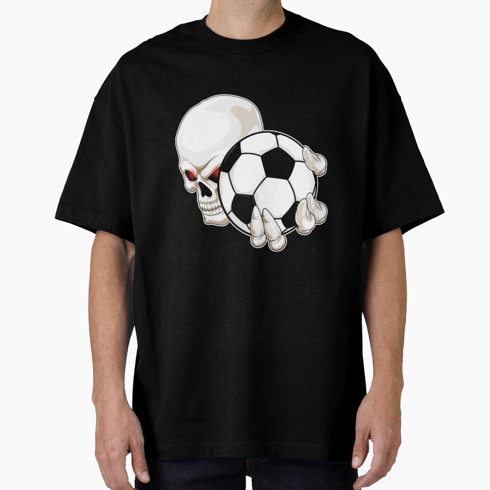 Skull Soccer Player Soccer T-Shirt - Streetwear Style for Adults - T-Shirt, Sweatshirt, Hoodie