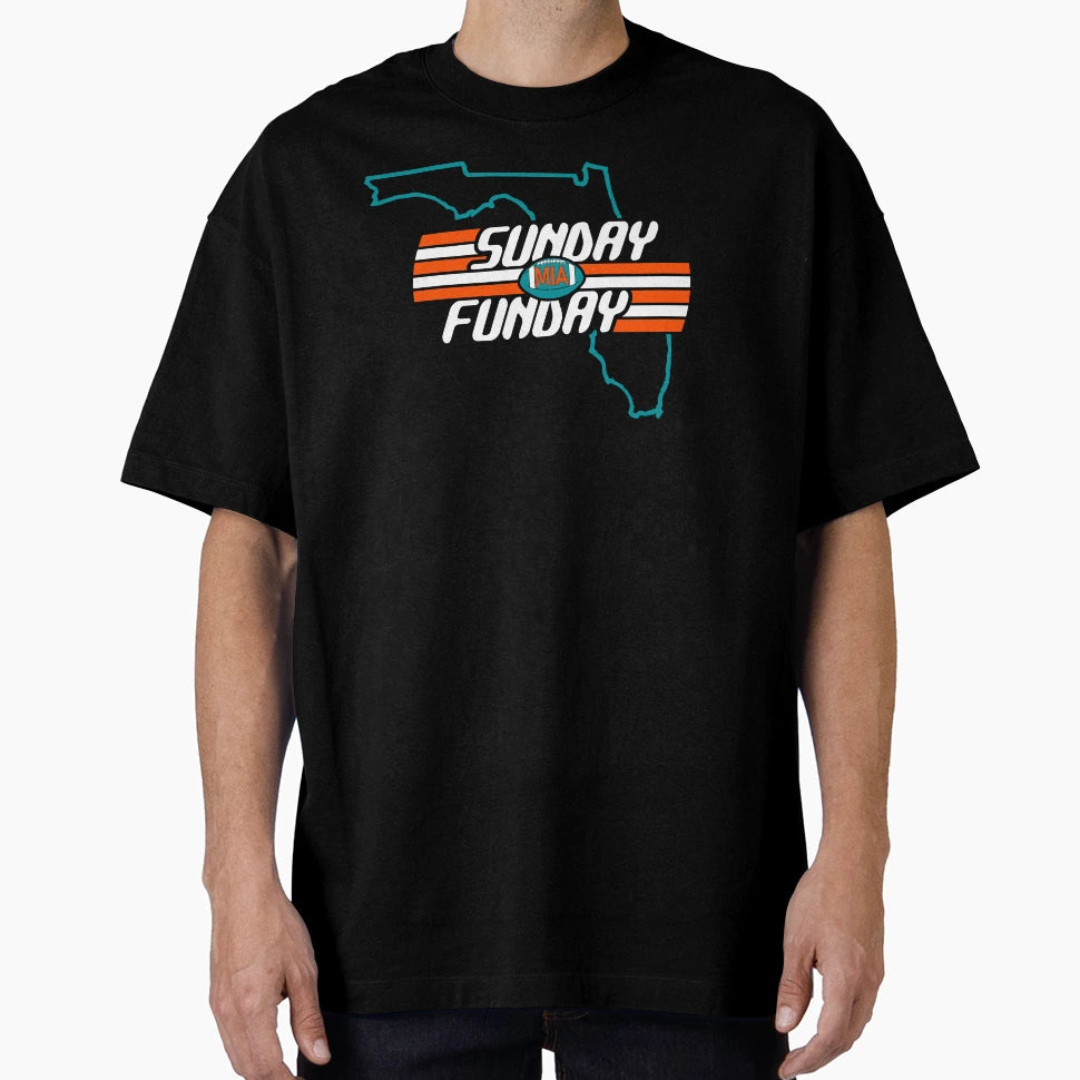Miami Pro Football Fun Day Sunday T-Shirt - Aesthetic Graphic for Adults - T-Shirt, Sweatshirt, Hoodie
