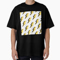 Lightning Bolt Pattern Black And T-Shirt - Casual Everyday Wear Men Women - T-Shirt, Sweatshirt, Hoodie