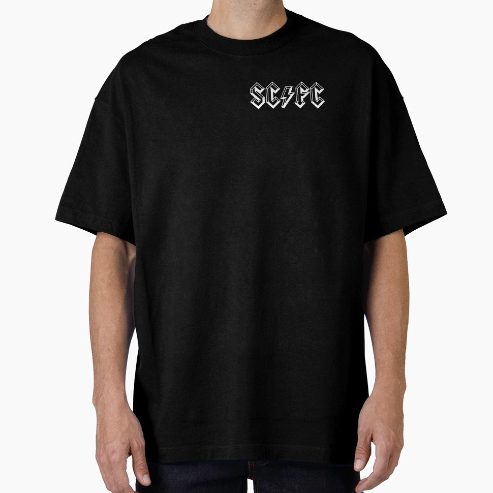 Salford City Scfc White Lightning Logo T-Shirt - Novelty Apparel Unisex - T-Shirt, Sweatshirt, Hoodie