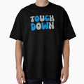 Touch Down Touchdown Light Blue And T-Shirt - Aesthetic Graphic for Adults - T-Shirt, Sweatshirt, Hoodie