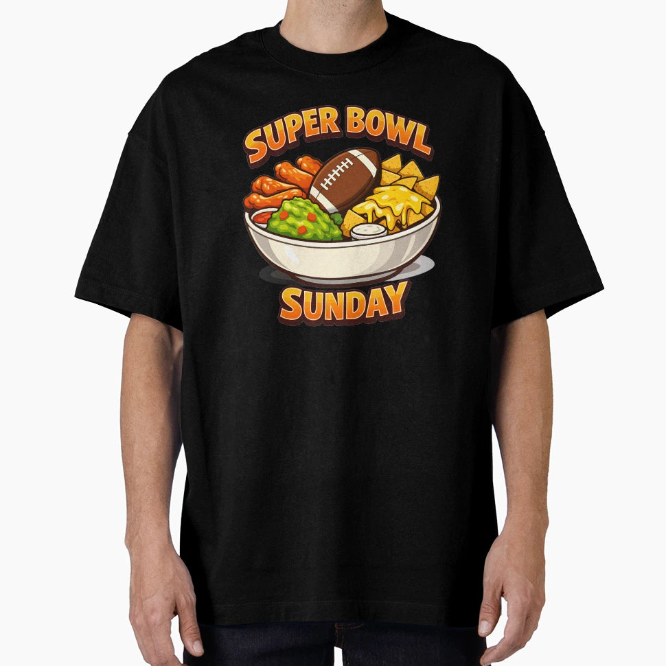 Super Bowl Food Lover Funny Game T-Shirt - Fun Novelty Design for Adults - T-Shirt, Sweatshirt, Hoodie