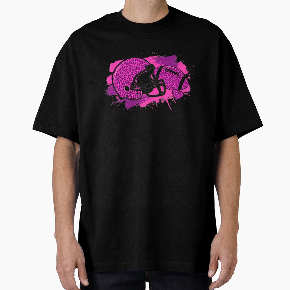 Purple Coquette Bow Football Game Day Mom T-Shirt - Streetwear Style Unisex - T-Shirt, Sweatshirt, Hoodie