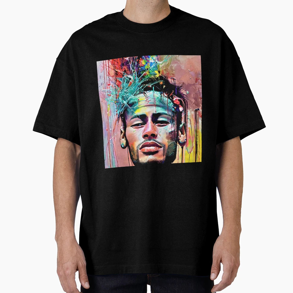 Colorful Neymar T-Shirt - Unique Graphic Men Women - T-Shirt, Sweatshirt, Hoodie