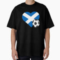 Scotland Soccer Heart T-Shirt - Graphic Print Unisex - T-Shirt, Sweatshirt, Hoodie